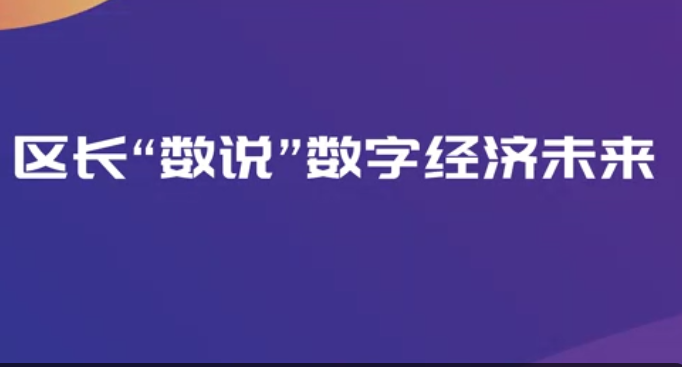 区长“数说”数字经济未来